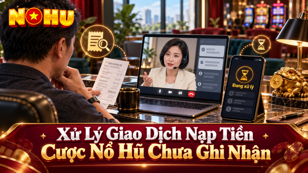 Xử lý giao dịch nạp tiền cược Nổ Hũ chưa ghi nhận